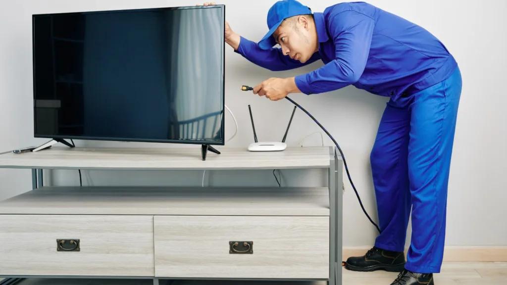 Technician working